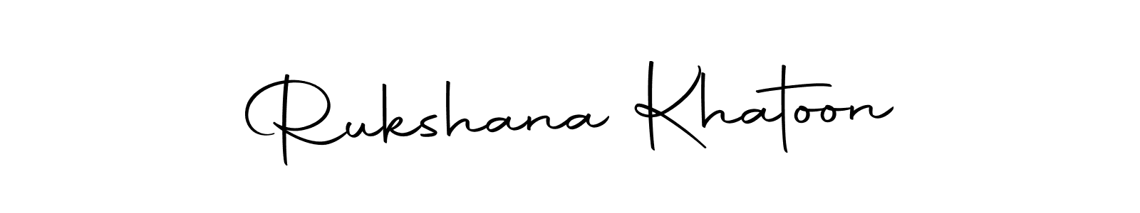 Make a beautiful signature design for name Rukshana Khatoon. With this signature (Autography-DOLnW) style, you can create a handwritten signature for free. Rukshana Khatoon signature style 10 images and pictures png