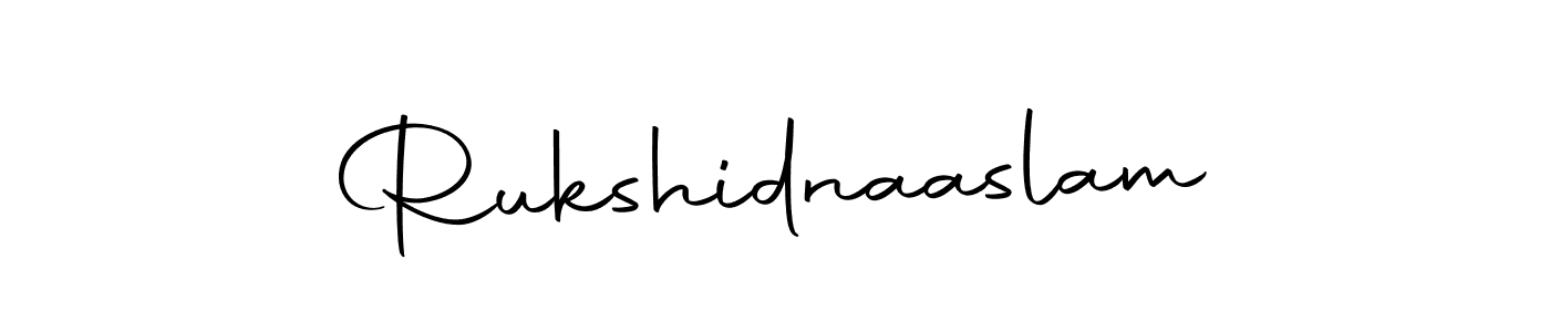 Make a beautiful signature design for name Rukshidnaaslam. Use this online signature maker to create a handwritten signature for free. Rukshidnaaslam signature style 10 images and pictures png