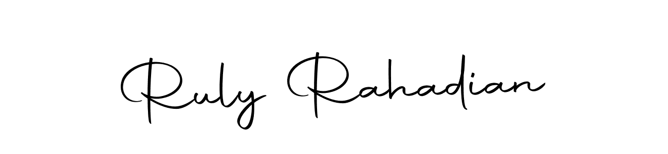 if you are searching for the best signature style for your name Ruly Rahadian. so please give up your signature search. here we have designed multiple signature styles  using Autography-DOLnW. Ruly Rahadian signature style 10 images and pictures png