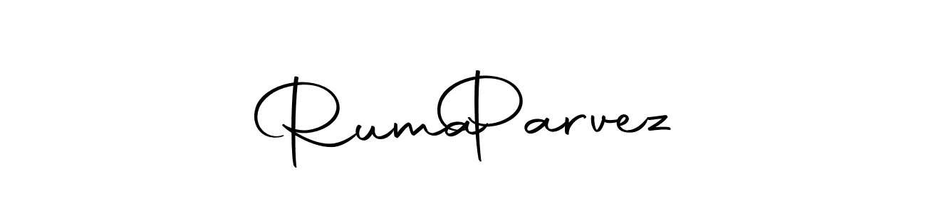 Autography-DOLnW is a professional signature style that is perfect for those who want to add a touch of class to their signature. It is also a great choice for those who want to make their signature more unique. Get Ruma   Parvez name to fancy signature for free. Ruma   Parvez signature style 10 images and pictures png