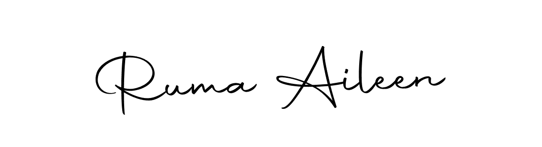 Autography-DOLnW is a professional signature style that is perfect for those who want to add a touch of class to their signature. It is also a great choice for those who want to make their signature more unique. Get Ruma Aileen name to fancy signature for free. Ruma Aileen signature style 10 images and pictures png