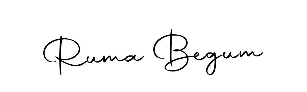 Use a signature maker to create a handwritten signature online. With this signature software, you can design (Autography-DOLnW) your own signature for name Ruma Begum. Ruma Begum signature style 10 images and pictures png