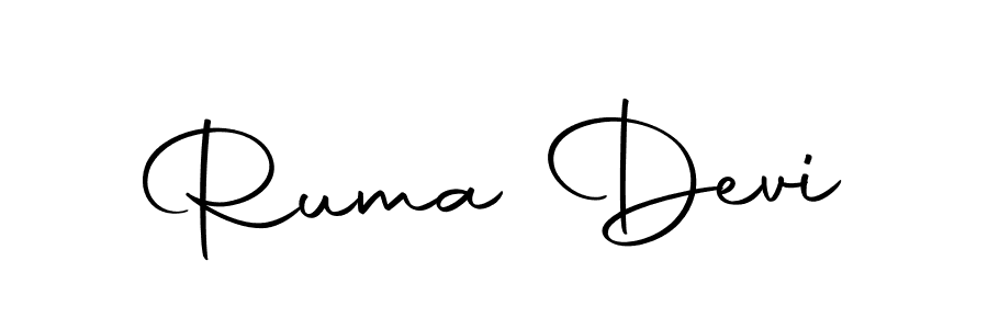 Use a signature maker to create a handwritten signature online. With this signature software, you can design (Autography-DOLnW) your own signature for name Ruma Devi. Ruma Devi signature style 10 images and pictures png