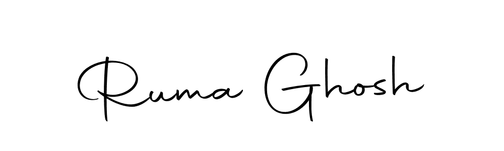 Ruma Ghosh stylish signature style. Best Handwritten Sign (Autography-DOLnW) for my name. Handwritten Signature Collection Ideas for my name Ruma Ghosh. Ruma Ghosh signature style 10 images and pictures png