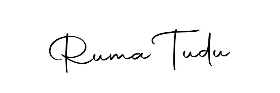 You should practise on your own different ways (Autography-DOLnW) to write your name (Ruma Tudu) in signature. don't let someone else do it for you. Ruma Tudu signature style 10 images and pictures png
