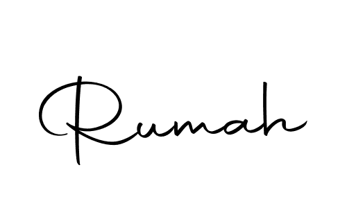 Create a beautiful signature design for name Rumah. With this signature (Autography-DOLnW) fonts, you can make a handwritten signature for free. Rumah signature style 10 images and pictures png