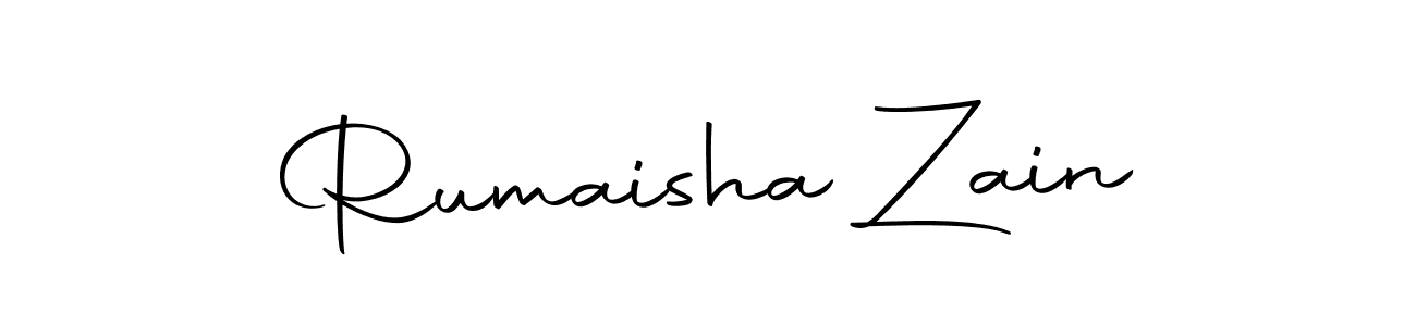 Rumaisha Zain stylish signature style. Best Handwritten Sign (Autography-DOLnW) for my name. Handwritten Signature Collection Ideas for my name Rumaisha Zain. Rumaisha Zain signature style 10 images and pictures png