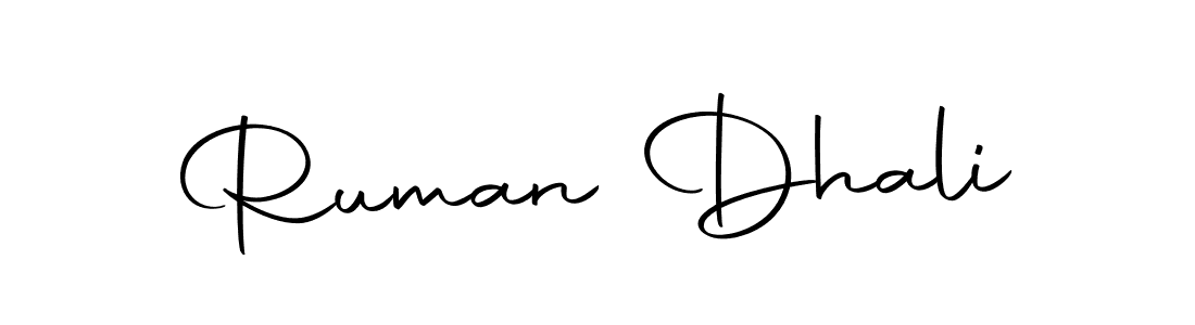 Make a beautiful signature design for name Ruman Dhali. With this signature (Autography-DOLnW) style, you can create a handwritten signature for free. Ruman Dhali signature style 10 images and pictures png