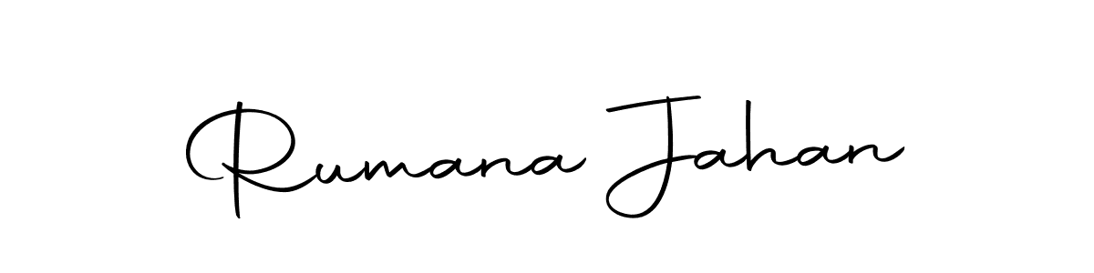 Design your own signature with our free online signature maker. With this signature software, you can create a handwritten (Autography-DOLnW) signature for name Rumana Jahan. Rumana Jahan signature style 10 images and pictures png