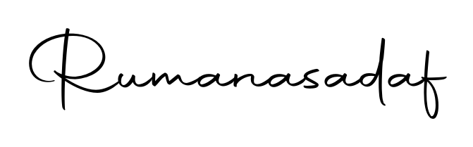 Try this chic Rumanasadaf handwritten sign style. Using Autography-DOLnW font elements, it gives your name a sleek, memorable identity. Rumanasadaf signature style 10 images and pictures png