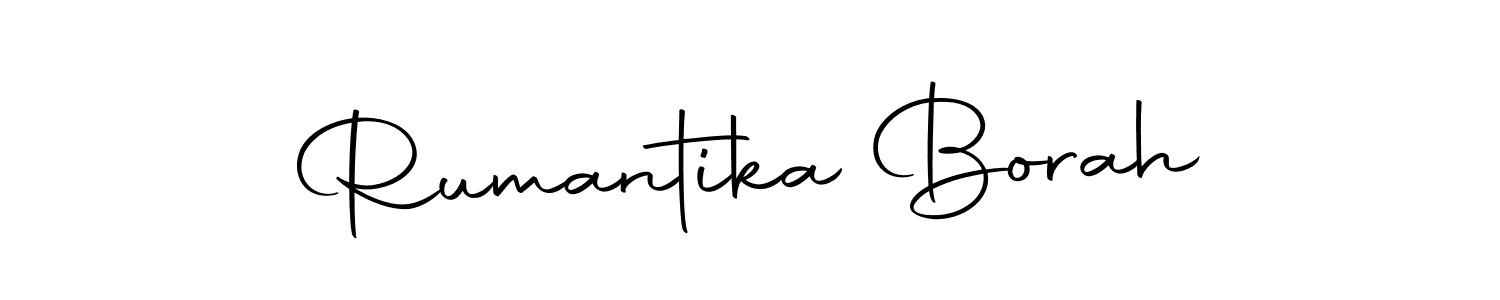 Make a beautiful signature design for name Rumantika Borah. With this signature (Autography-DOLnW) style, you can create a handwritten signature for free. Rumantika Borah signature style 10 images and pictures png