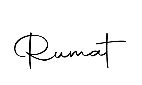 The best way (Autography-DOLnW) to make a short signature is to pick only two or three words in your name. The name Rumat include a total of six letters. For converting this name. Rumat signature style 10 images and pictures png