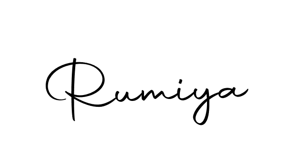 Make a beautiful signature design for name Rumiya. With this signature (Autography-DOLnW) style, you can create a handwritten signature for free. Rumiya signature style 10 images and pictures png