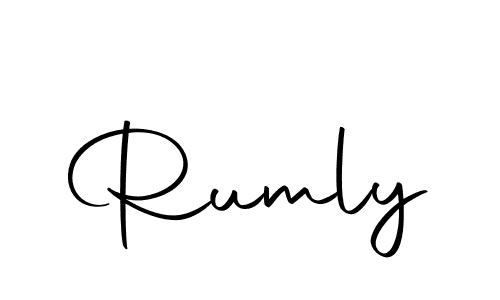 Rumly stylish signature style. Best Handwritten Sign (Autography-DOLnW) for my name. Handwritten Signature Collection Ideas for my name Rumly. Rumly signature style 10 images and pictures png