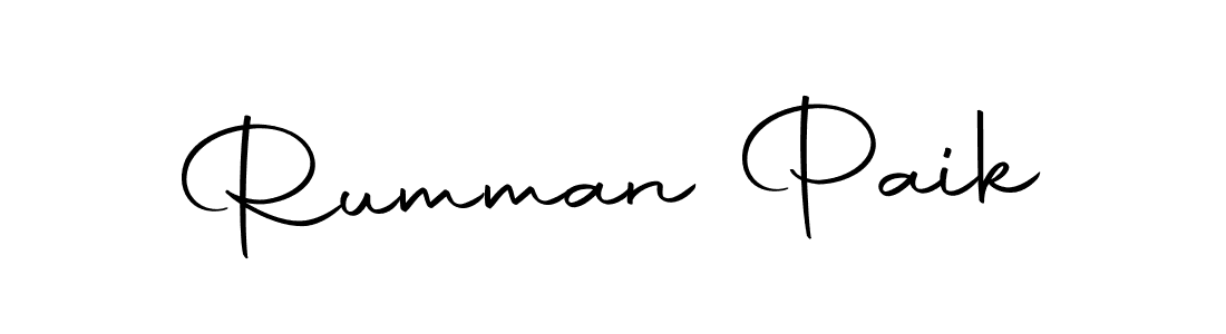 How to make Rumman Paik signature? Autography-DOLnW is a professional autograph style. Create handwritten signature for Rumman Paik name. Rumman Paik signature style 10 images and pictures png