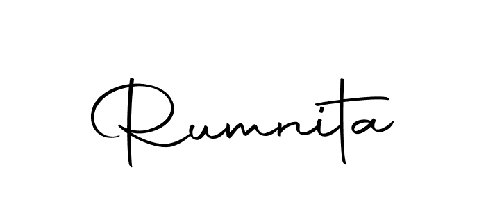 Make a beautiful signature design for name Rumnita. Use this online signature maker to create a handwritten signature for free. Rumnita signature style 10 images and pictures png