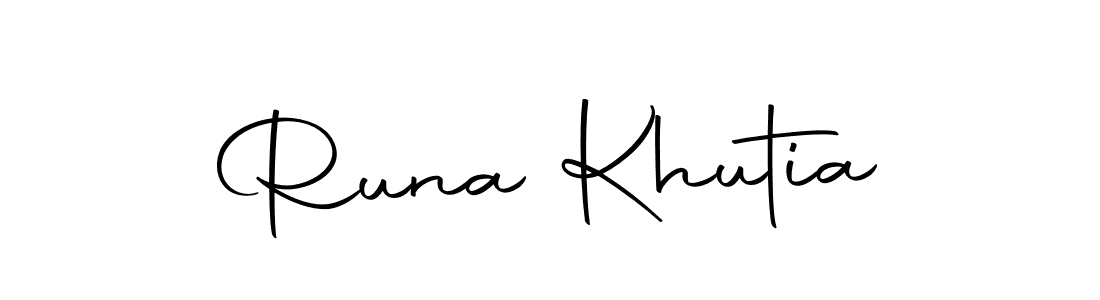 Design your own signature with our free online signature maker. With this signature software, you can create a handwritten (Autography-DOLnW) signature for name Runa Khutia. Runa Khutia signature style 10 images and pictures png