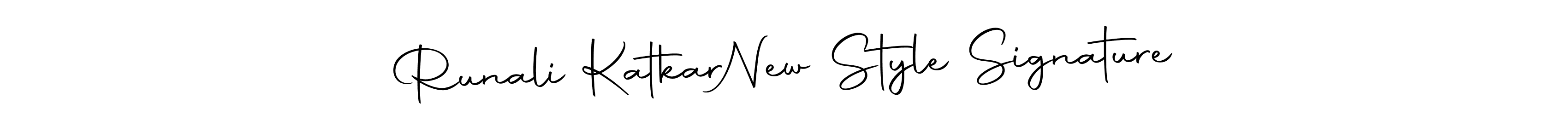 Autography-DOLnW is a professional signature style that is perfect for those who want to add a touch of class to their signature. It is also a great choice for those who want to make their signature more unique. Get Runali Katkar  New Style Signature name to fancy signature for free. Runali Katkar  New Style Signature signature style 10 images and pictures png