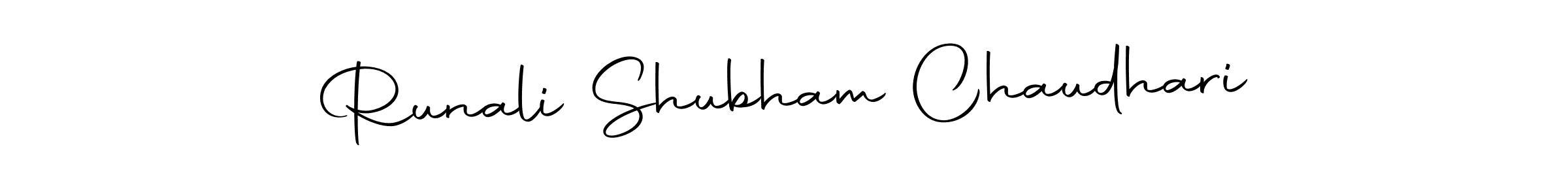 The best way (Autography-DOLnW) to make a short signature is to pick only two or three words in your name. The name Runali Shubham Chaudhari include a total of six letters. For converting this name. Runali Shubham Chaudhari signature style 10 images and pictures png