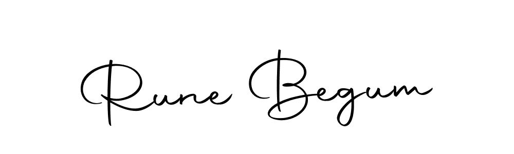 Rune Begum stylish signature style. Best Handwritten Sign (Autography-DOLnW) for my name. Handwritten Signature Collection Ideas for my name Rune Begum. Rune Begum signature style 10 images and pictures png