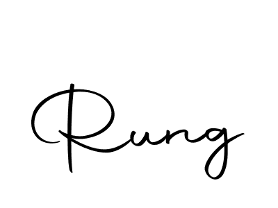 You should practise on your own different ways (Autography-DOLnW) to write your name (Rung) in signature. don't let someone else do it for you. Rung signature style 10 images and pictures png