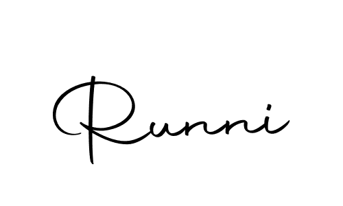 Make a beautiful signature design for name Runni. With this signature (Autography-DOLnW) style, you can create a handwritten signature for free. Runni signature style 10 images and pictures png