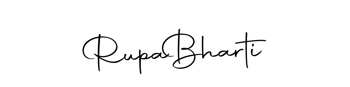 The best way (Autography-DOLnW) to make a short signature is to pick only two or three words in your name. The name Rupa  Bharti include a total of six letters. For converting this name. Rupa  Bharti signature style 10 images and pictures png