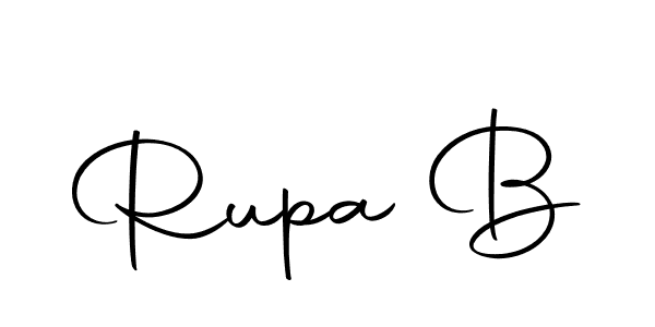 You should practise on your own different ways (Autography-DOLnW) to write your name (Rupa B) in signature. don't let someone else do it for you. Rupa B signature style 10 images and pictures png