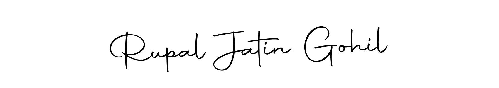 Use a signature maker to create a handwritten signature online. With this signature software, you can design (Autography-DOLnW) your own signature for name Rupal Jatin Gohil. Rupal Jatin Gohil signature style 10 images and pictures png