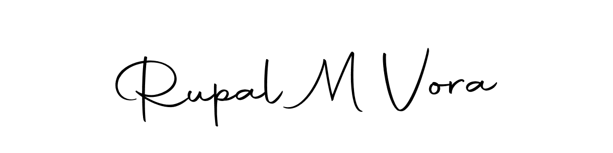 Autography-DOLnW is a professional signature style that is perfect for those who want to add a touch of class to their signature. It is also a great choice for those who want to make their signature more unique. Get Rupal M Vora name to fancy signature for free. Rupal M Vora signature style 10 images and pictures png