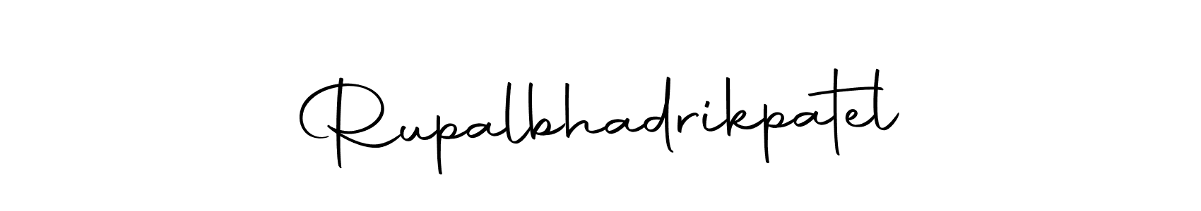 Also we have Rupalbhadrikpatel name is the best signature style. Create professional handwritten signature collection using Autography-DOLnW autograph style. Rupalbhadrikpatel signature style 10 images and pictures png