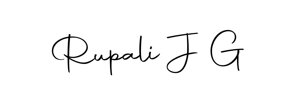 Once you've used our free online signature maker to create your best signature Autography-DOLnW style, it's time to enjoy all of the benefits that Rupali J G name signing documents. Rupali J G signature style 10 images and pictures png
