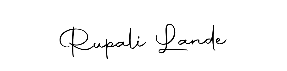 You should practise on your own different ways (Autography-DOLnW) to write your name (Rupali Lande) in signature. don't let someone else do it for you. Rupali Lande signature style 10 images and pictures png
