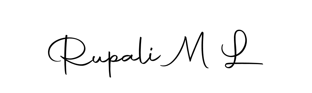 Also we have Rupali M L name is the best signature style. Create professional handwritten signature collection using Autography-DOLnW autograph style. Rupali M L signature style 10 images and pictures png