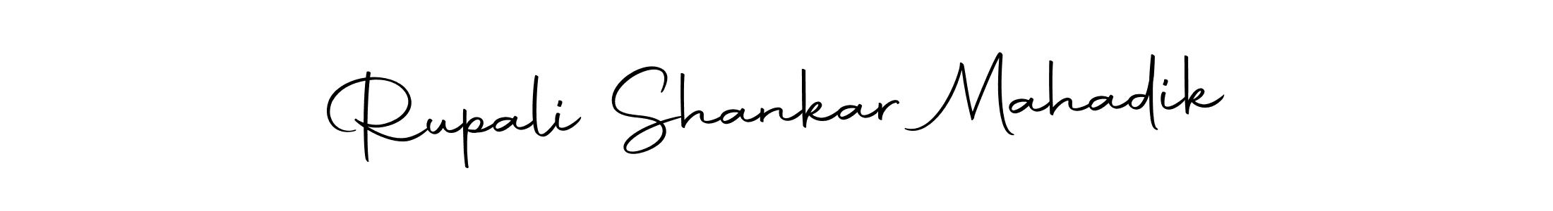 The best way (Autography-DOLnW) to make a short signature is to pick only two or three words in your name. The name Rupali Shankar Mahadik include a total of six letters. For converting this name. Rupali Shankar Mahadik signature style 10 images and pictures png
