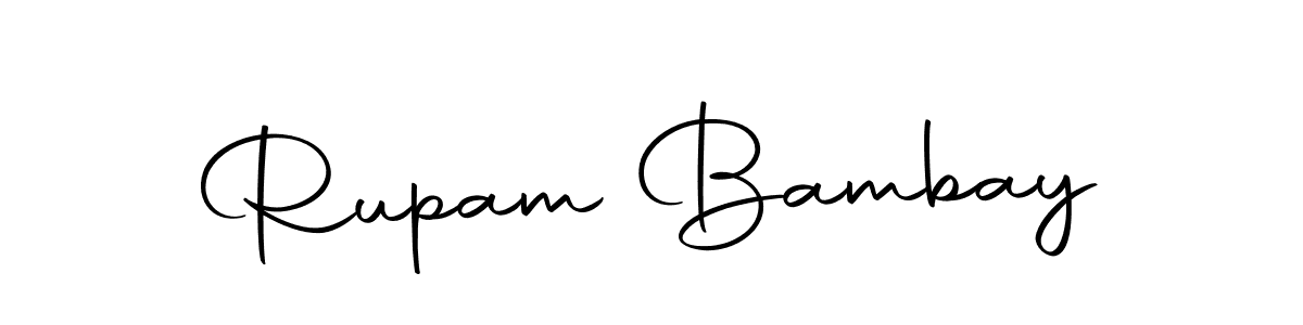 if you are searching for the best signature style for your name Rupam Bambay. so please give up your signature search. here we have designed multiple signature styles  using Autography-DOLnW. Rupam Bambay signature style 10 images and pictures png