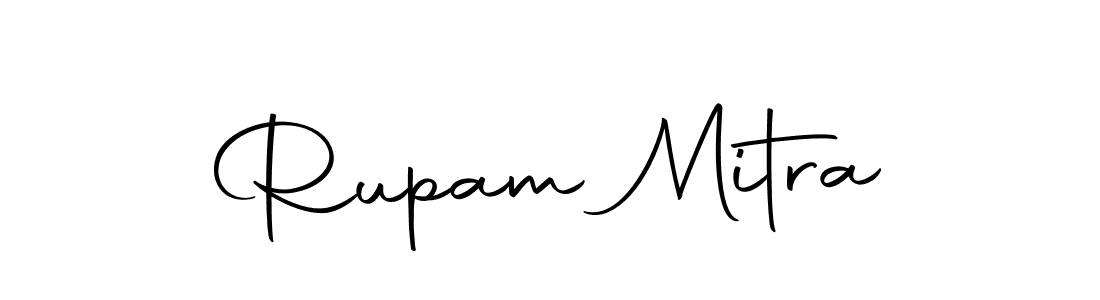 Create a beautiful signature design for name Rupam Mitra. With this signature (Autography-DOLnW) fonts, you can make a handwritten signature for free. Rupam Mitra signature style 10 images and pictures png
