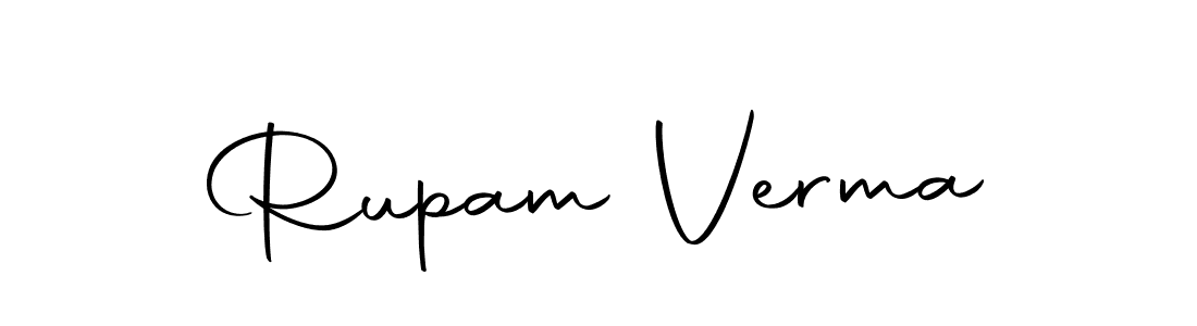 Rupam Verma stylish signature style. Best Handwritten Sign (Autography-DOLnW) for my name. Handwritten Signature Collection Ideas for my name Rupam Verma. Rupam Verma signature style 10 images and pictures png