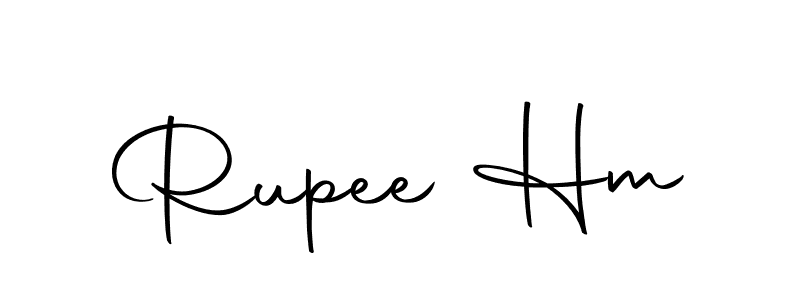 Design your own signature with our free online signature maker. With this signature software, you can create a handwritten (Autography-DOLnW) signature for name Rupee Hm. Rupee Hm signature style 10 images and pictures png