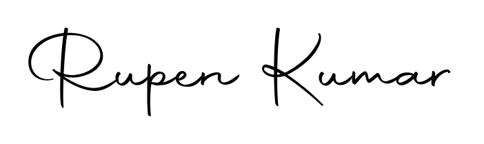 A modern signature idea for name Rupen Kumar using Autography-DOLnW font. Clean strokes and elegant curves make it stand out instantly. Rupen Kumar signature style 10 images and pictures png