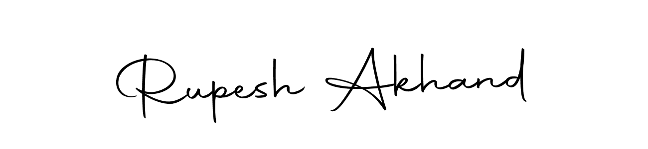 Use a signature maker to create a handwritten signature online. With this signature software, you can design (Autography-DOLnW) your own signature for name Rupesh Akhand. Rupesh Akhand signature style 10 images and pictures png