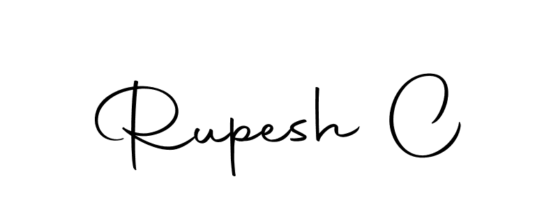 How to make Rupesh C name signature. Use Autography-DOLnW style for creating short signs online. This is the latest handwritten sign. Rupesh C signature style 10 images and pictures png