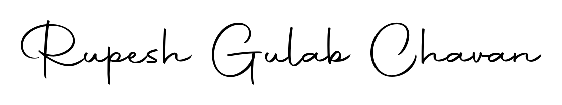 The Autography-DOLnW handwriting style adds charm and authenticity to name Rupesh Gulab Chavan. A wonderful choice for personal thank-you notes. Rupesh Gulab Chavan signature style 10 images and pictures png