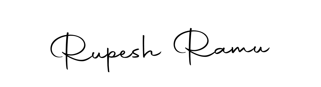 You can use this online signature creator to create a handwritten signature for the name Rupesh Ramu. This is the best online autograph maker. Rupesh Ramu signature style 10 images and pictures png