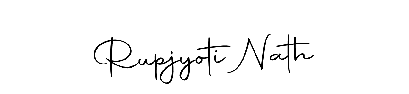 How to make Rupjyoti Nath name signature. Use Autography-DOLnW style for creating short signs online. This is the latest handwritten sign. Rupjyoti Nath signature style 10 images and pictures png