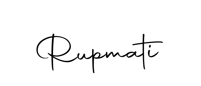 Design your own signature with our free online signature maker. With this signature software, you can create a handwritten (Autography-DOLnW) signature for name Rupmati. Rupmati signature style 10 images and pictures png