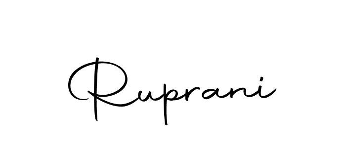 How to make Ruprani signature? Autography-DOLnW is a professional autograph style. Create handwritten signature for Ruprani name. Ruprani signature style 10 images and pictures png