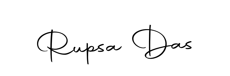 Create a beautiful signature design for name Rupsa Das. With this signature (Autography-DOLnW) fonts, you can make a handwritten signature for free. Rupsa Das signature style 10 images and pictures png