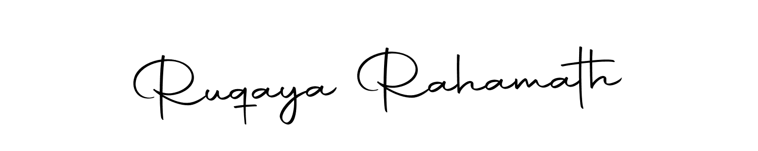 Create a beautiful signature design for name Ruqaya Rahamath. With this signature (Autography-DOLnW) fonts, you can make a handwritten signature for free. Ruqaya Rahamath signature style 10 images and pictures png