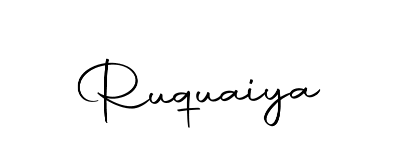 How to make Ruquaiya name signature. Use Autography-DOLnW style for creating short signs online. This is the latest handwritten sign. Ruquaiya signature style 10 images and pictures png